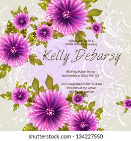 Abstract floral background