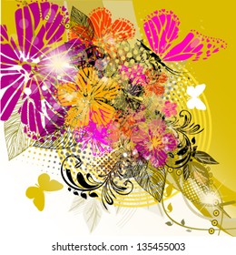 abstract floral background
