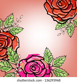 Abstract floral background
