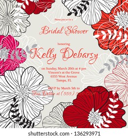 Abstract floral background
