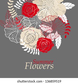 Abstract floral background