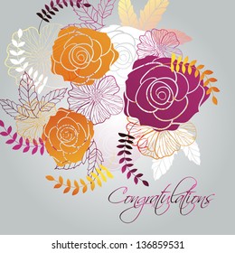 Abstract floral background