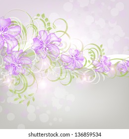 Abstract floral background
