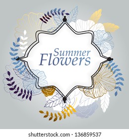 Abstract floral background