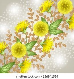  Abstract floral background.