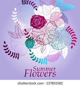 Abstract floral background 