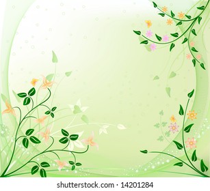 Abstract floral background