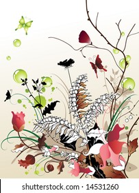 abstract floral background