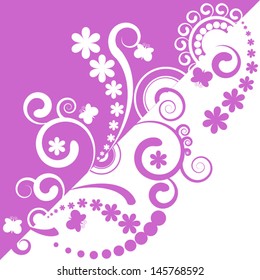 Abstract floral background