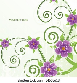 Abstract floral background