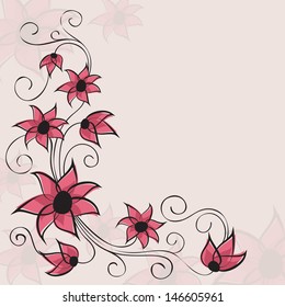 Abstract floral background.