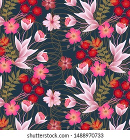  abstract floral background.

