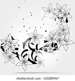 Abstract floral background