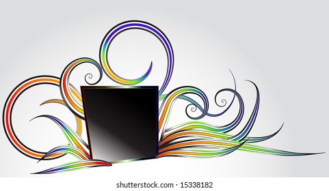 Abstract floral background