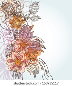 Abstract floral background