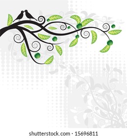 Abstract floral background