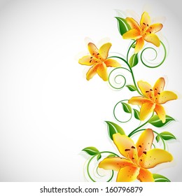  Abstract floral background. 