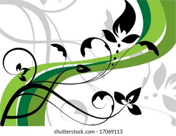 Abstract floral background