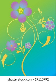 Abstract floral background