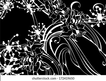 Abstract floral background
