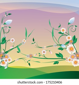 Abstract floral background
