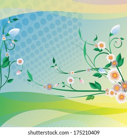 Abstract floral background