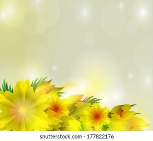 Abstract floral background