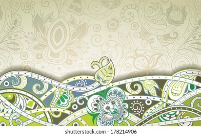 Abstract Floral Background