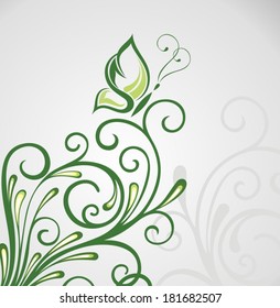 Abstract floral background with background