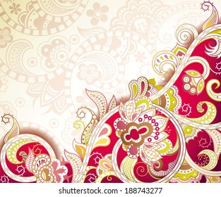 Abstract Floral Background