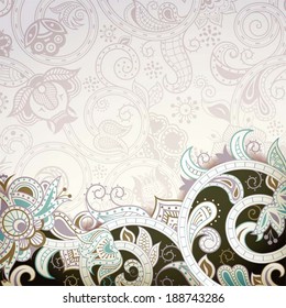 Fundo floral abstrato