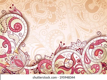 Abstract Floral Background