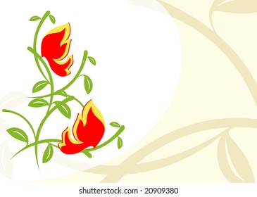 Abstract floral background