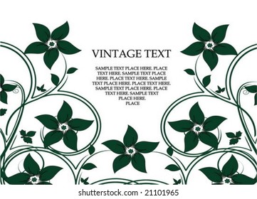 Abstract floral background