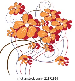 Abstract floral background