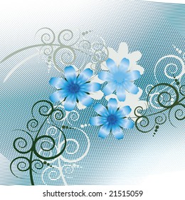 Abstract floral background