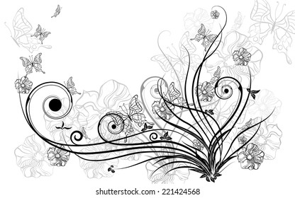 Abstract floral background