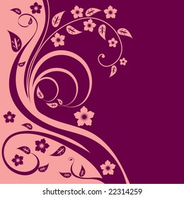 Abstract floral background