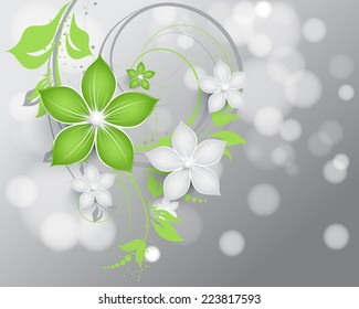 Abstract floral background
