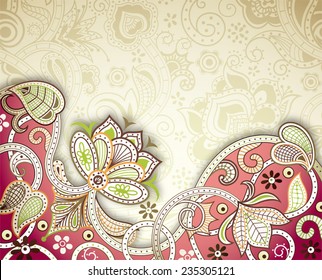 Abstract Floral Background