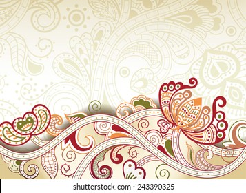 Abstract Floral Background