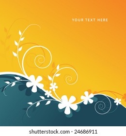Abstract floral background