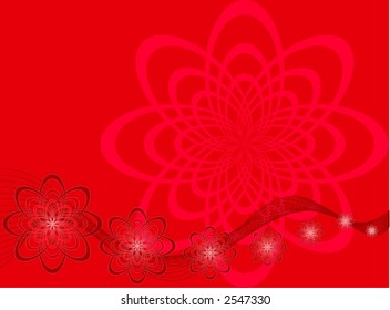 Abstract floral background