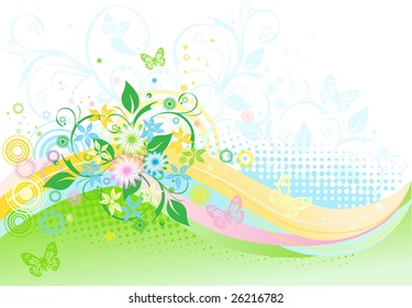 abstract floral background
