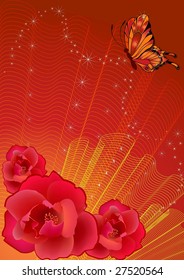 Abstract floral background