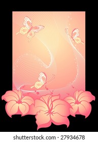 Abstract floral background