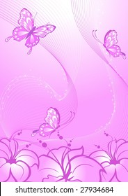 Abstract floral background