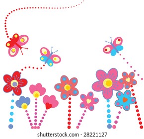 Abstract floral background