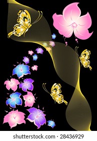 abstract floral background
