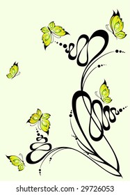 Abstract floral background